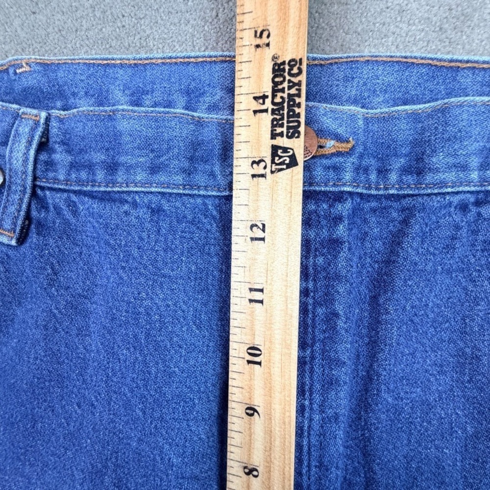 Vtg Wrangler Cowboy Cut Jean Mens Actual Fit 38x36 Blue Faded Denim Straight Leg - Picture 6 of 13